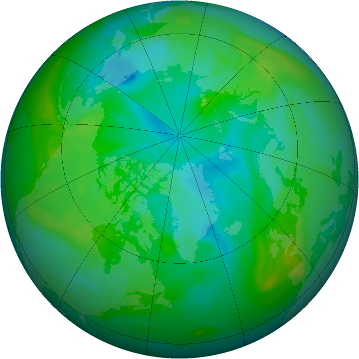 Arctic ozone map for 17 August 2006
